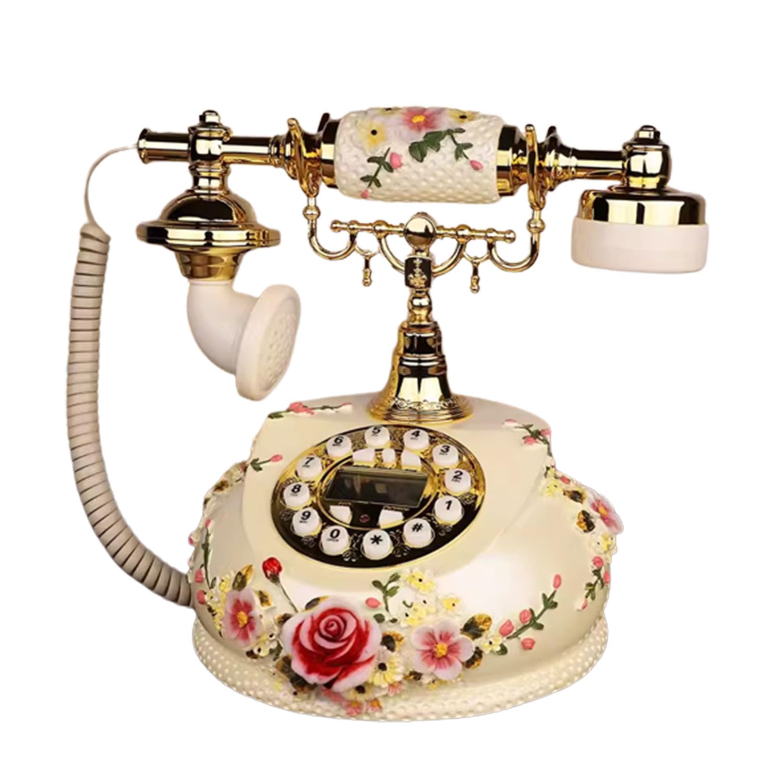 Téléphone rétro classique aux finitions soignées pour bureau et hôtel chic