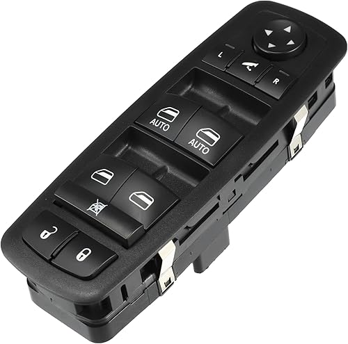 ACROPIX Interruptor de elevalunas eléctrico principal del lado del conductor delantero izquierdo 3+9 pines apto para Jeep Cherokee 2014-2017