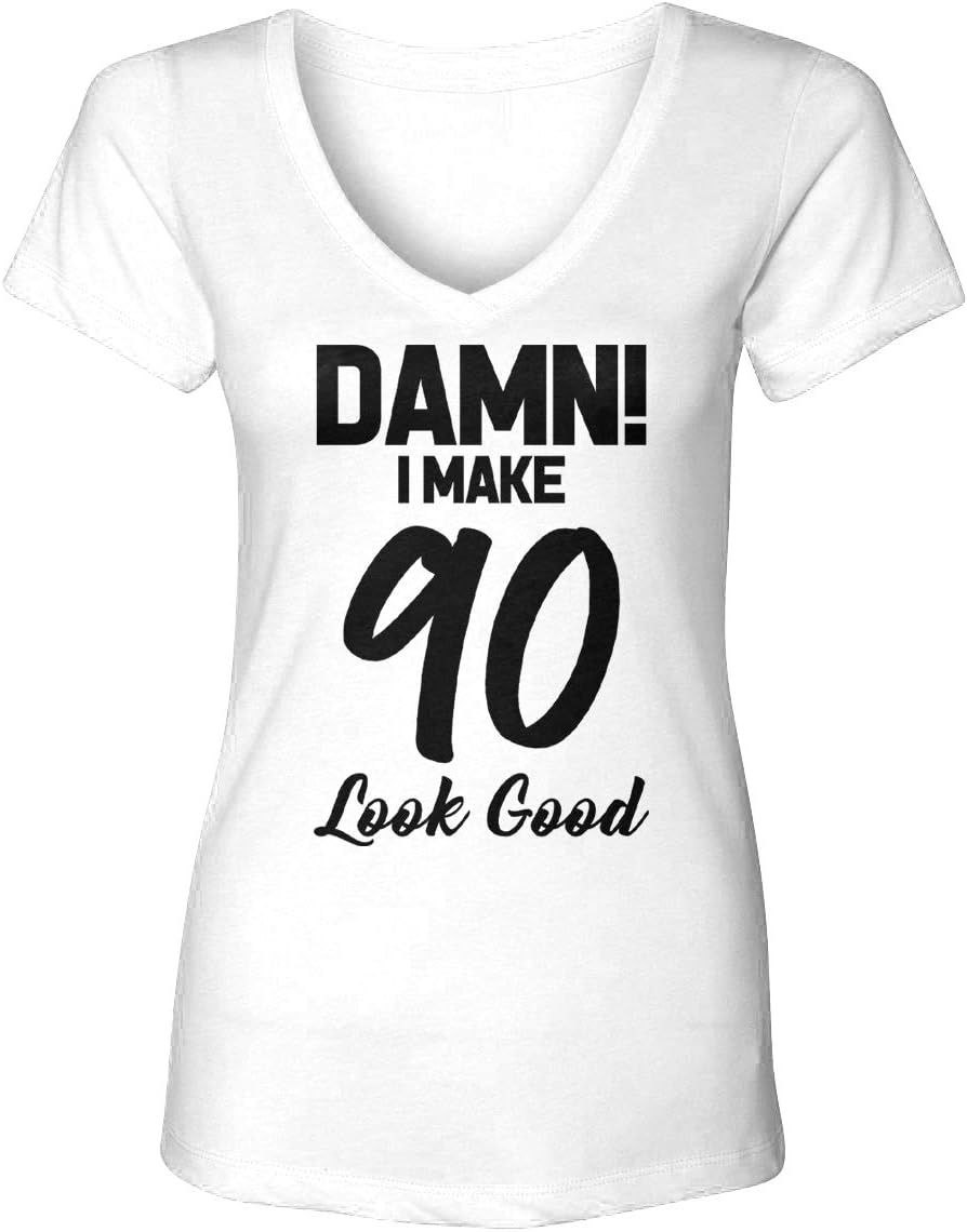 Tcombo Damn! I Make (Age) Look Good - Birthday Milestone Women's V-Neck T-Shirt