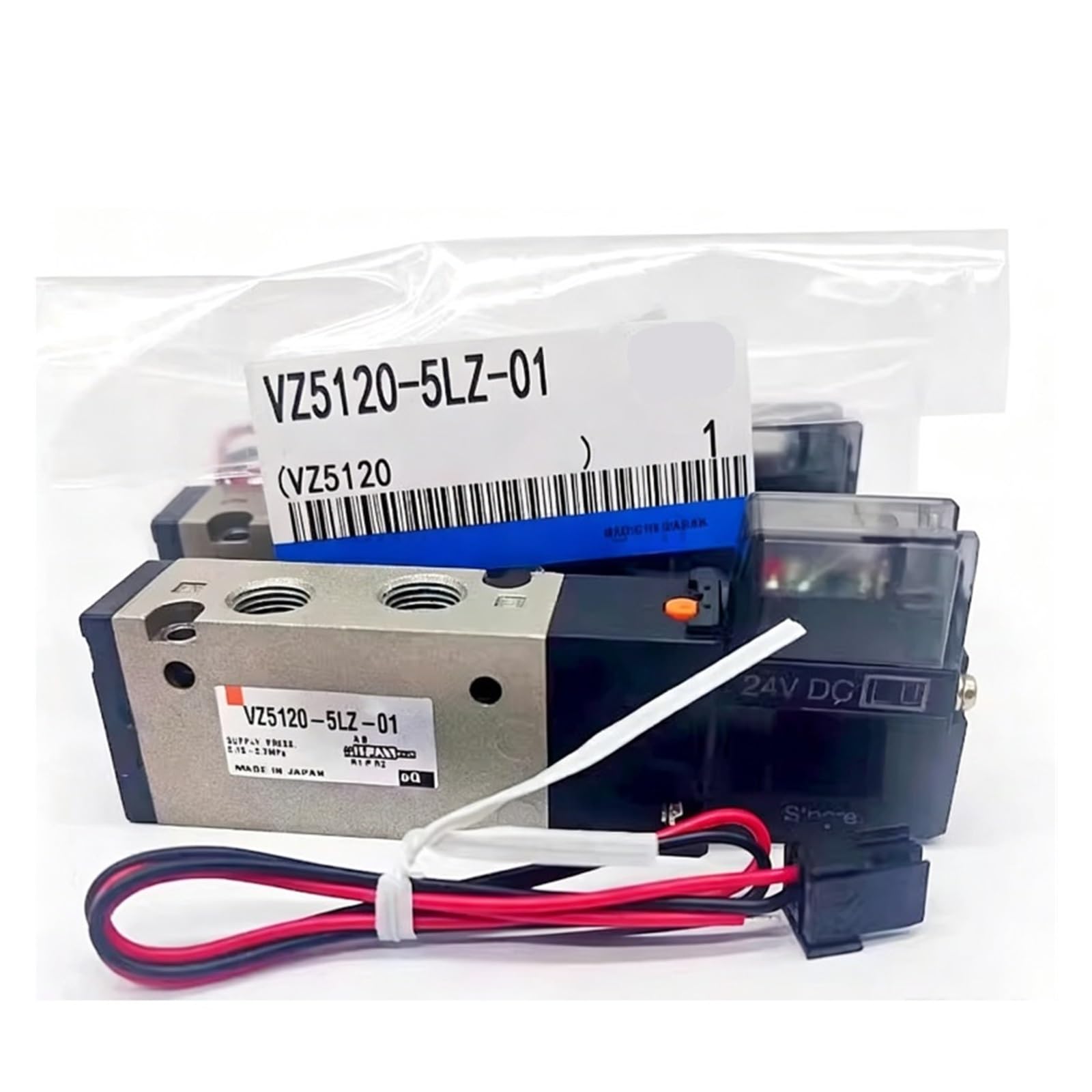 Électrovanne EVZ5120 pneumatique 5 voies modèle VZ5120-5GS-01 monostable