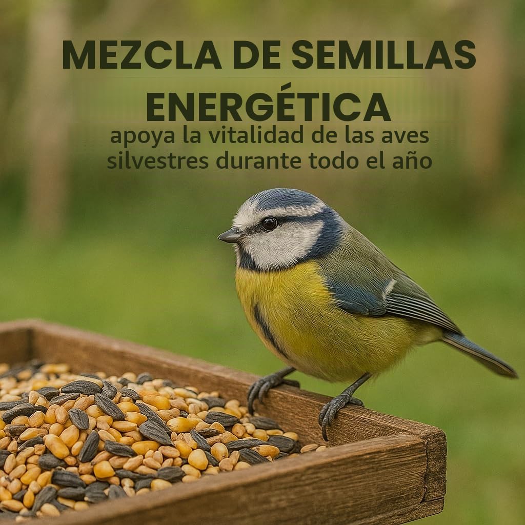 POSH Pienso para aves 25 kg, mezcla de alimentos para pájaros, comida para aves silvestres, mezcla premium para 4 estaciones para aves silvestres