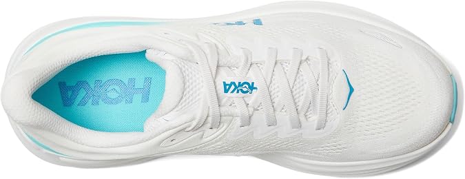 HOKA メンズ Bondi 9, ホワイト/ホカブルー, 13