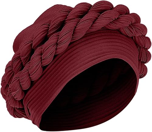 Miniatura 2 de Gorro de bufanda para mujer turbante para la cabeza y el pelo trenzado transpirable suave y transpirable