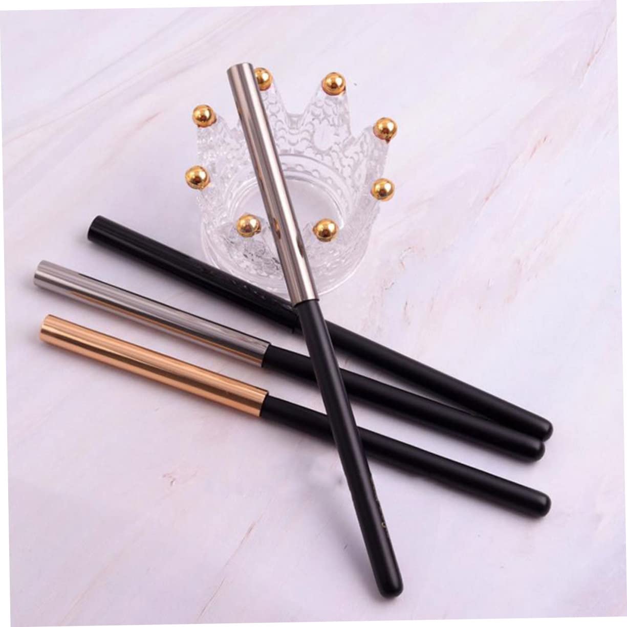 Opaque Pen Caps 5 Pack Zinc Alloy Light-proof Covers for Manicure Pens
