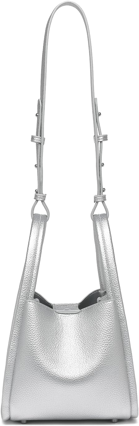 PU Leather Tote Bag Slouchy Handbag with Zipper Stylish for Women's