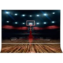 High - end Basketball Court Background Indoor Lamp Photography Backdrop Photo Game Video Studio Backdrop Props 5x7ft Room Mural BackdropPB579
