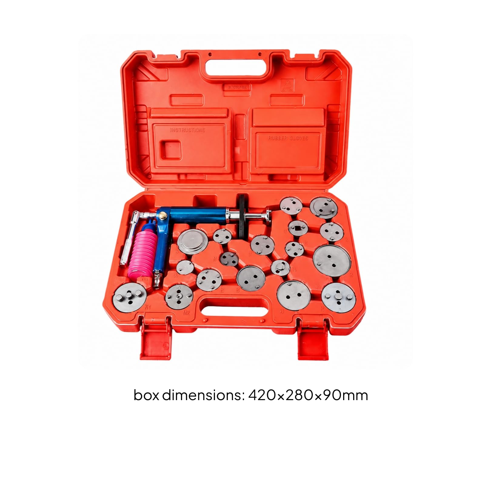 Kit Pistone Regolatore Freno con Dischi Metallici E Flacone Lubrifican per Riparazione Pinza Freno Auto E Manunzione Meccanica Professionale