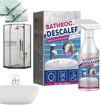 Stubborn Stains Cleaner - Bathroom Descaler Cleaner, Limescale Cleaner, Luckydogs Multipurpose Bathroom Foam Cleaner, All-Purpose Bathroom Descaler Foam Cleaner Spray 1 bottle