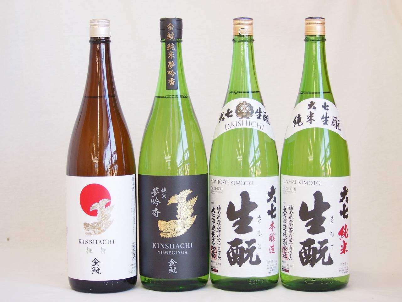 Amazon.co.jp: 特選日本酒セット 大七 金鯱 4本セット 大七生もと(純米