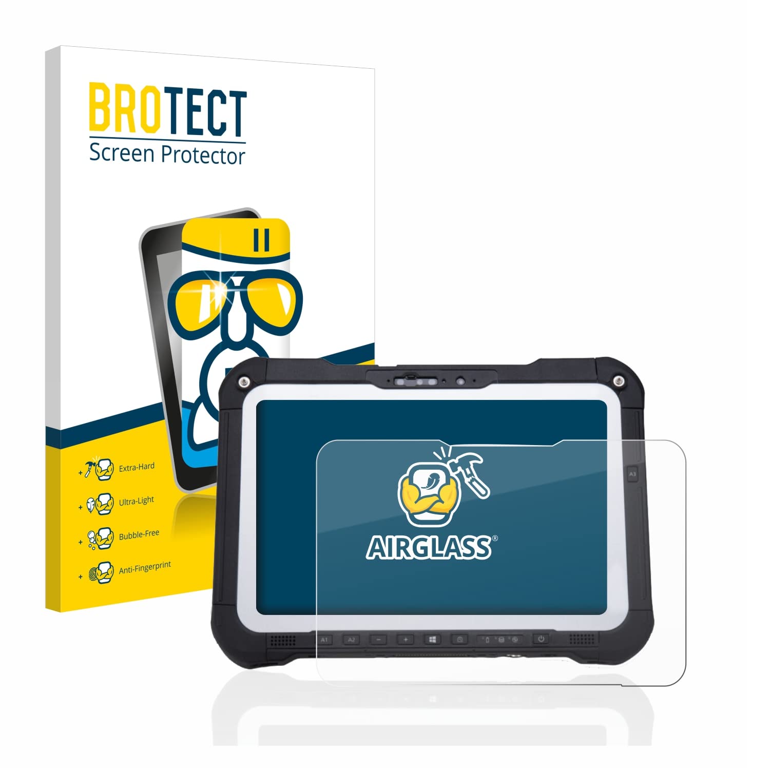 brotect Protection Écran Verre pour Panasonic Toughbook FZ-G2 / Toughbook G2 (3 Pièces) Film Protecteur Vitre 9H [Anti-Rayures, Transparent]