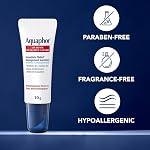Aquaphor Lip Repair Lip Ointment for Extremely Dry, Chapped and Cracked Lips, Formulated with Panthenol and Vitamins C and E, Fragrance Free, Non Comedogenic Lip Balm, 10mL