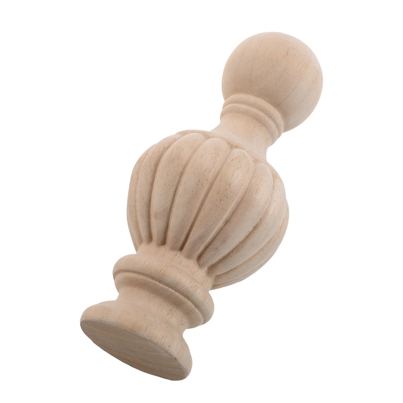 Têtes de poteaux en bois beige ornement décoratif pour escalier Milisten