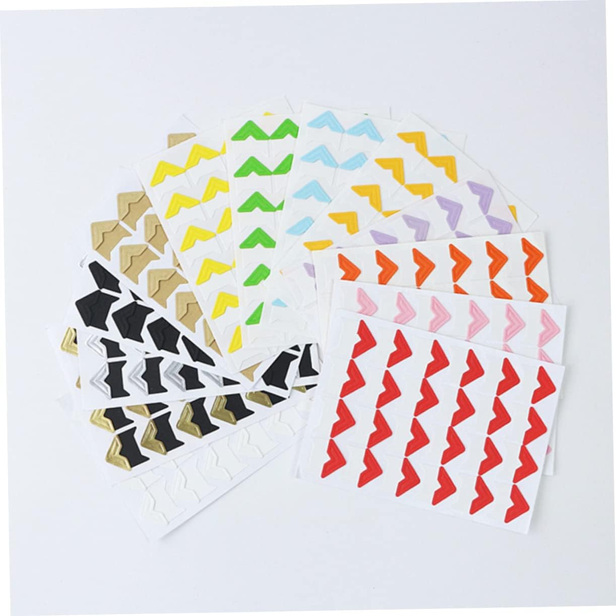 OSALADI 26pc Paper Photo Corners Easy Stick DIY Photo Album Accessories Vintage Scrapbook Decor