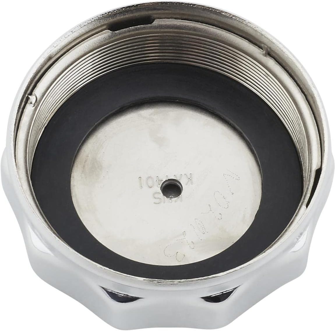 Speedway Motors Chrome Gas Tank Cap Vented Underside Fine Internal Threads Includes Gasket Steel Construction 2.67 Inch Outside Diameter, Compatible with a 1928-29 Ford Model A