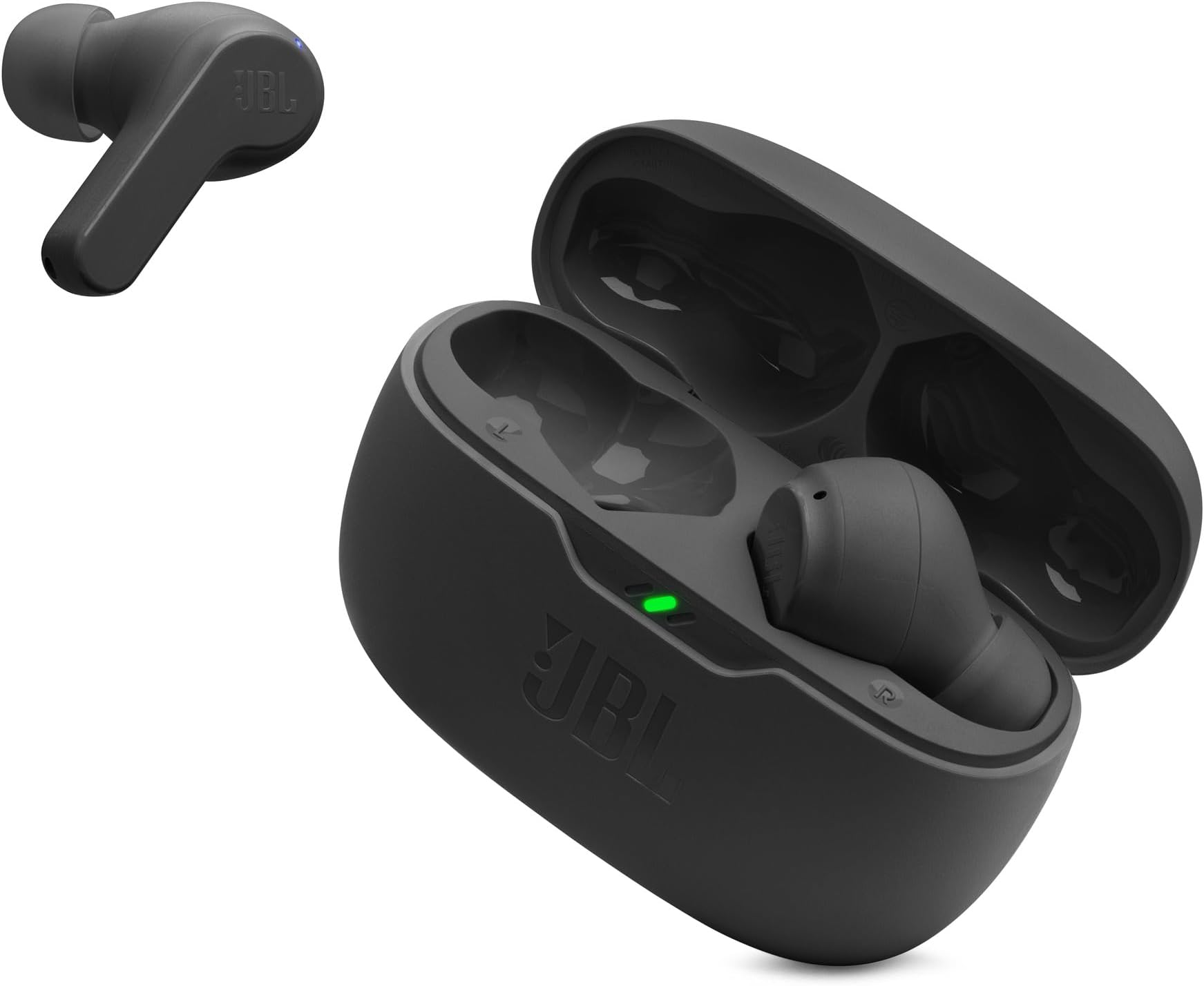Vibe Beam in-Ear Wireless Earbuds (TWS) with Mic,App for Customized Extra Bass Eq,32 Hours Battery&Quick Charge,Ip54 Water&Dust Resistance,Ambient Aware&Talk-Thru,Google Fastpair (Black)