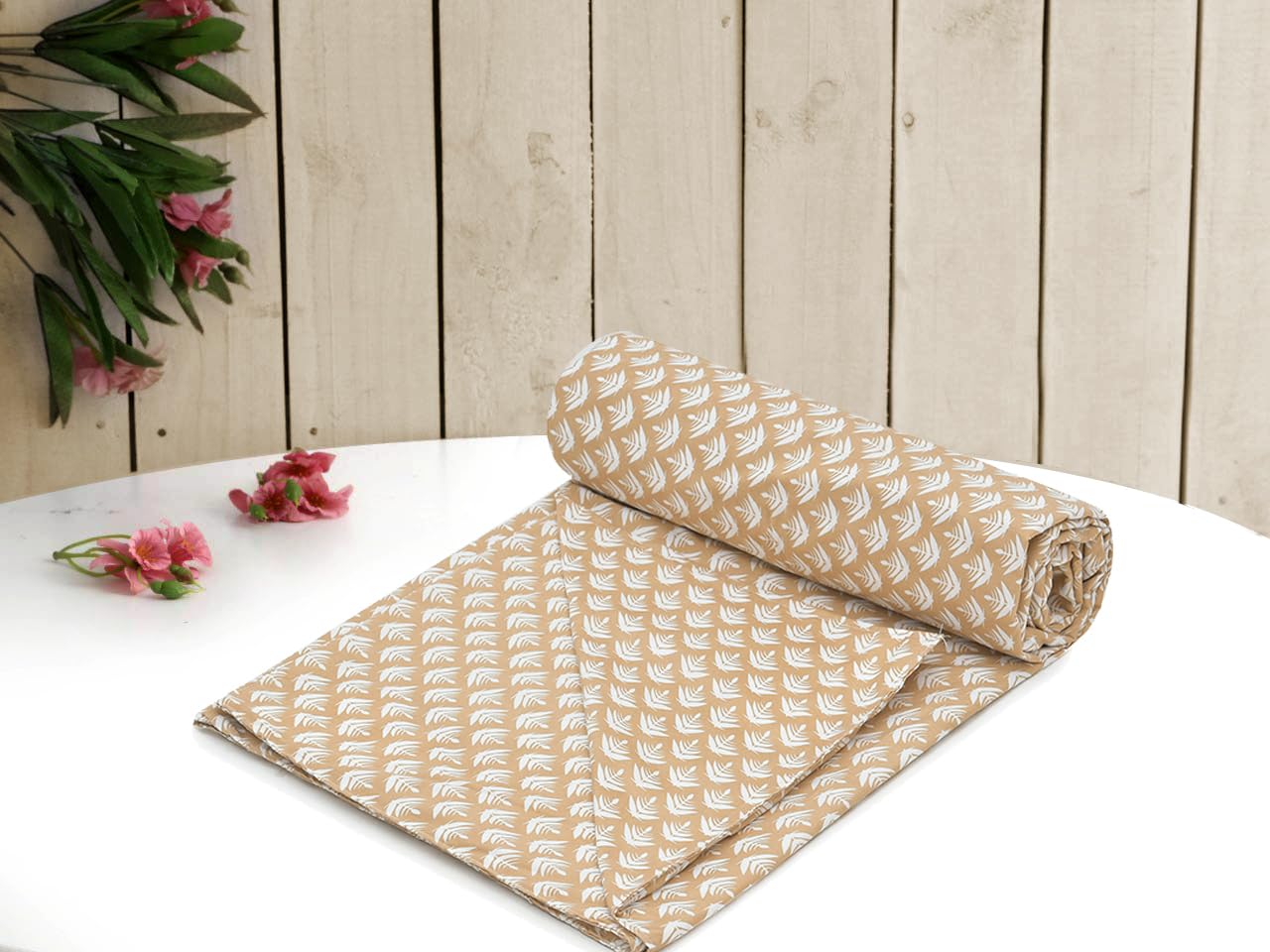 Amazon Brand – Umi Super Soft Brushed Microfiber Cotton Double Quilt/Duvet/Razai Cover | 90x100 Inches | 144 TC Printed Comforter Cover with Zipper Closure & Corner Ties-image-29
