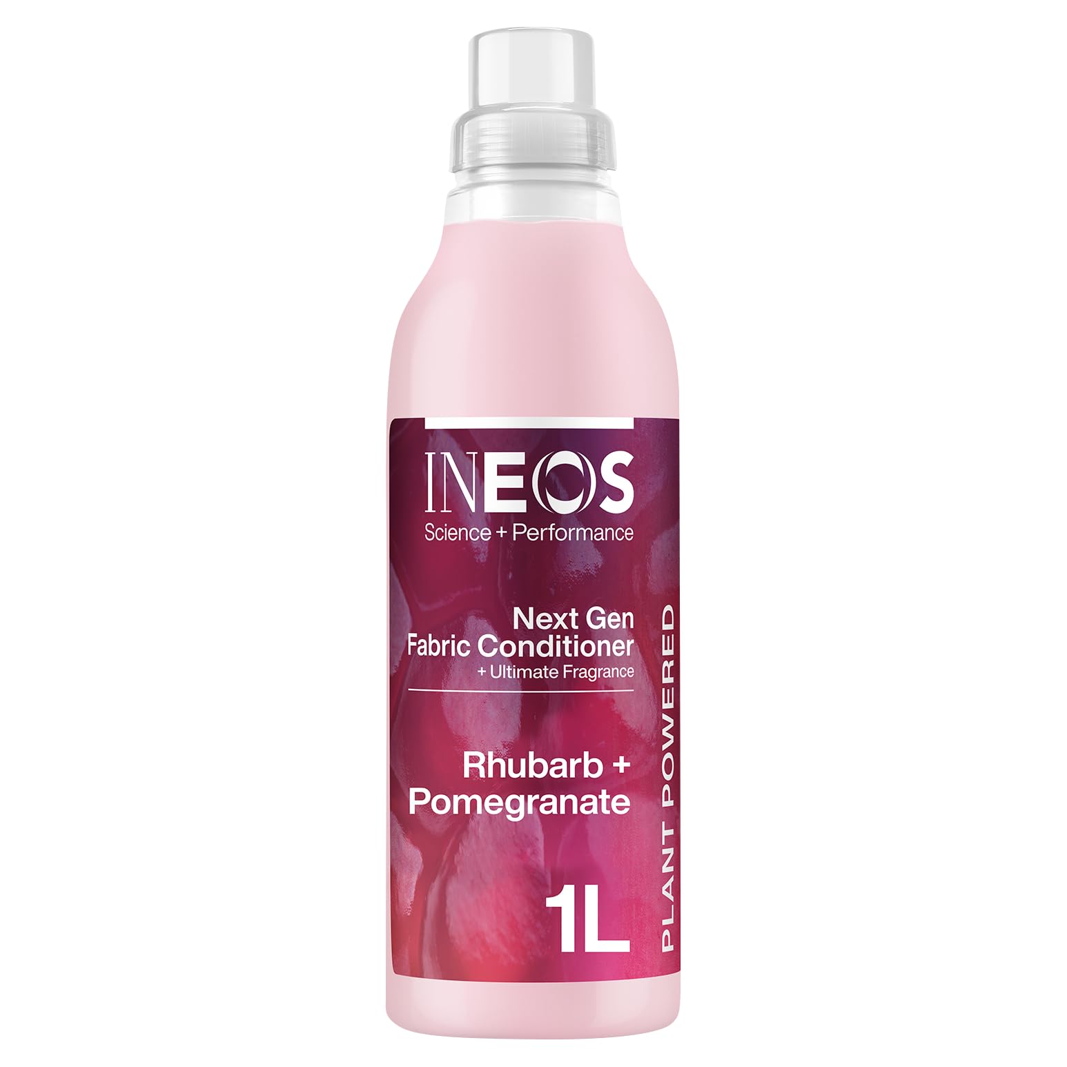 INEOS Next- Gen Long Lasting Fabric Conditioner Rhubarb + Pomegranate (50 Washes), Plant Powered, Odour Removal, Softens + Protects