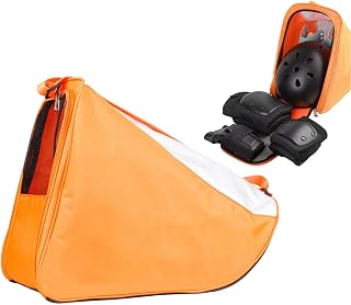 Ice Skate Bag Sports Equipment Shoulder Backpack | Adjustable Skate Storage Bag for Adults Kids Beginners Outdoor Gym Travel Fitness Roller Ice Figure Hockey