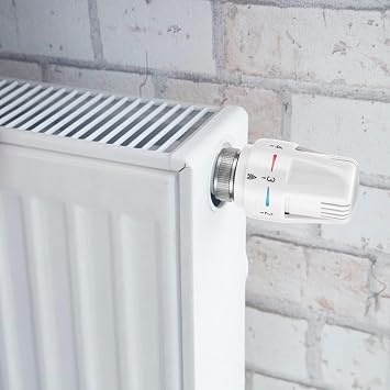 CROWNSHOP 3PCS Thermostatic Radiator Head M30x1.5 Temperature Control Valve
