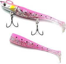 Baxt Finesse Head Type Swim A with 2 Soft Lures Flickering Suzuki Magochi Surf Worm Jig Head