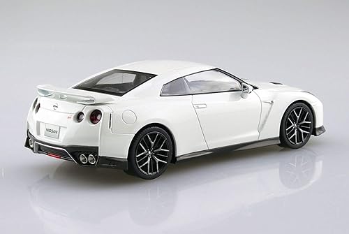 Miniatura 2 de Aoshima The Snap Kit No.07-B GT-R (Perla Blanca Brillante) - Kit de construcción de modelos de plástico # 5639