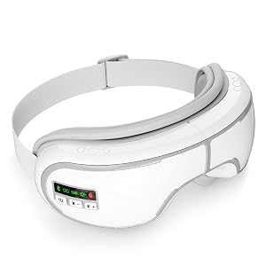 Eye Massager with Heat Heated Eye Mask Compression Massage Eye Massager for Migraine Relief Reduces Dark Circles Strain