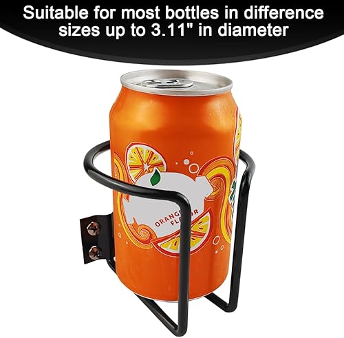 Miniatura 3 de TIHOOD 2 portavasos para barco, universales, de acero inoxidable, con revestimiento negro, apto para barcos, camiones, caravanas, tractores,