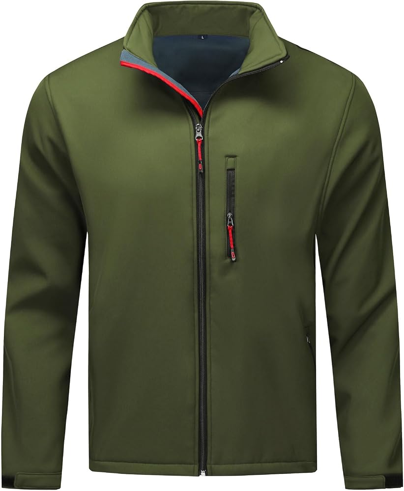 Blouson Homme Léger Imperméable - Col Montant, Décontracté - Printemps/été - Multi-tailles Jusqu'au 4XL