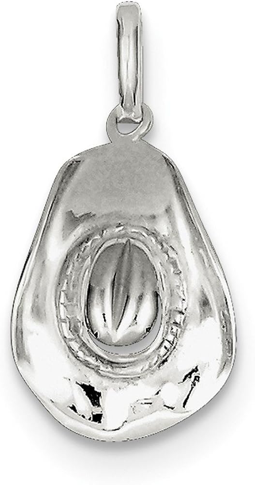 Sterling Silver Cowboy Hat Charm Clothing, Shoes & Jewelry