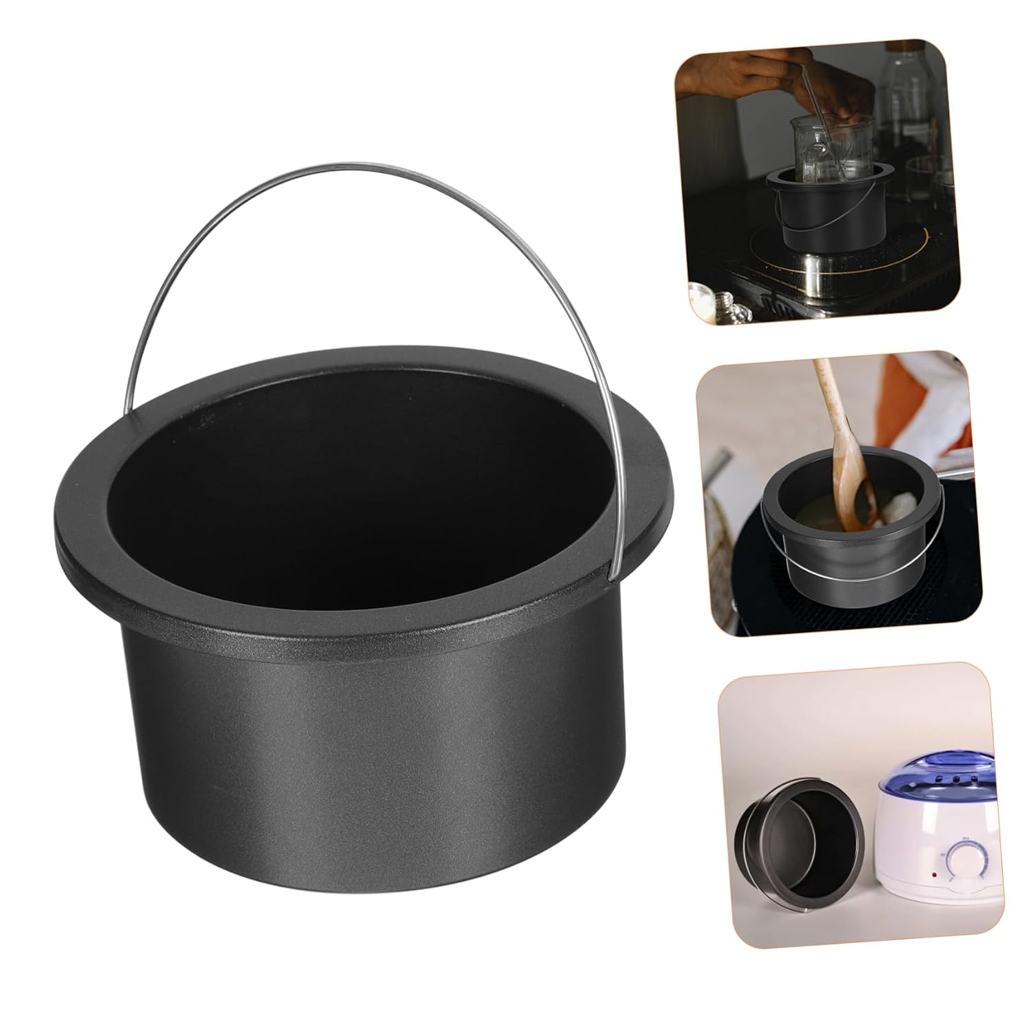 1pc Hair Removal Wax Melting Pot Wax Melt Warmer Bowl Electric Melts Warmer Accessory Random Color