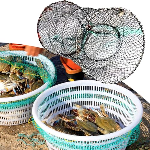 Eventerde Piège à Écrevisses | Filets À Crabes pour La Pêche Crustacés | Cage à Appâts Flottante Multifonctionnelle et Pliable pour Eau Douce, Plage, Zones de Marée et Récifs – vue 7