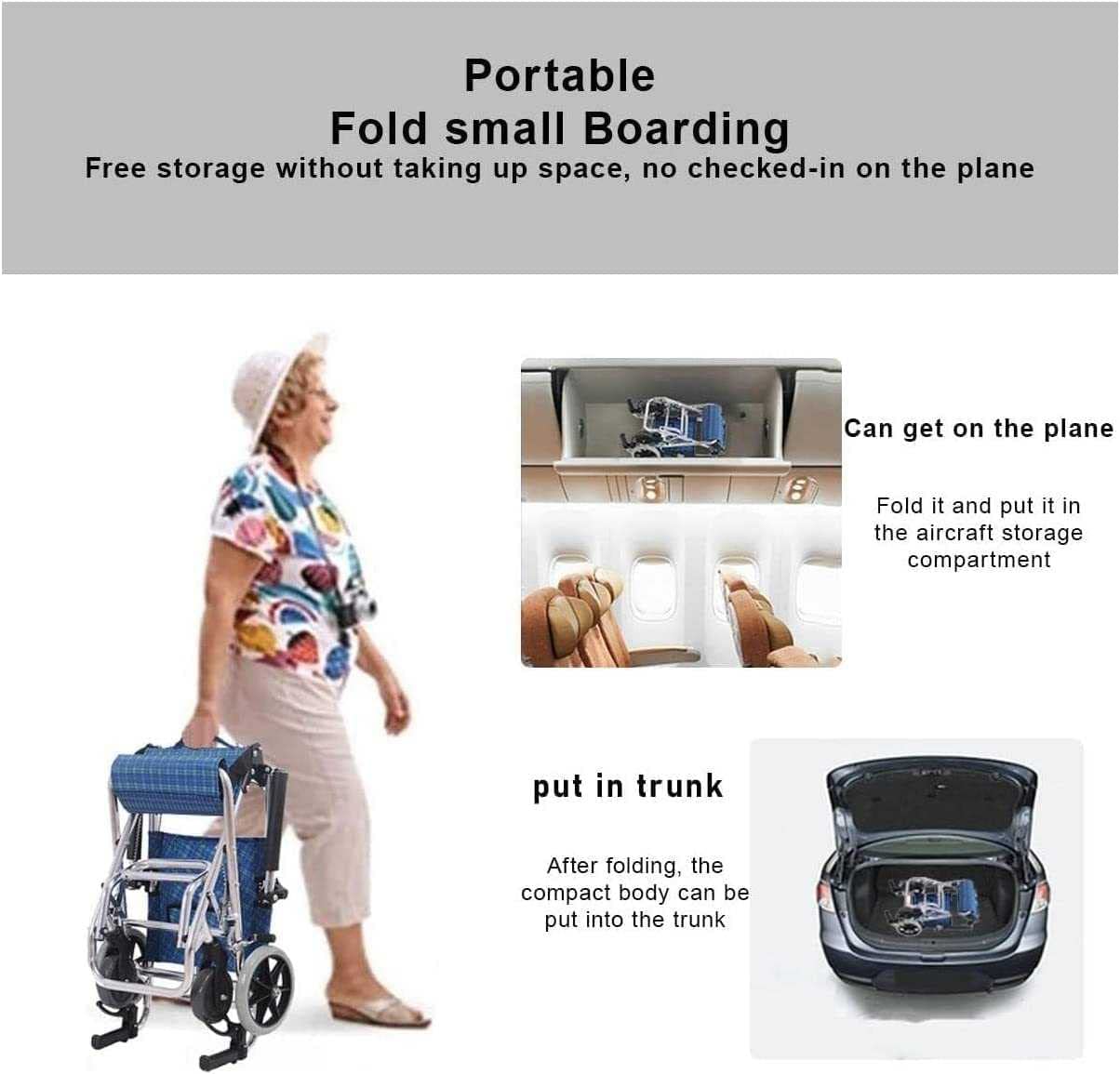Leichte Rollstühle Für Reisen, Faltbare Transportrollstühle/B