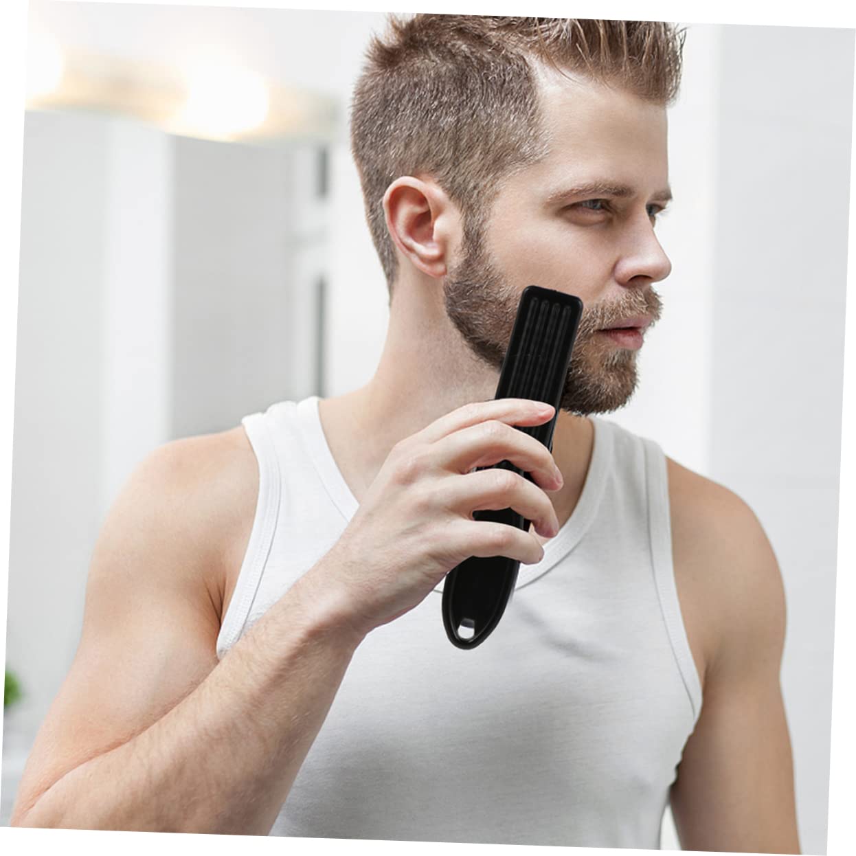 LIFKOME 1set Dual- Beard Pencil and Brush Tool for Men Convenient Beard Filler and Outline Pen for Easy Grooming and Shaping