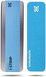 Spidertech Kinesiology Atheletic Tape 8" Precut Strips (20 Pack) (Blue)