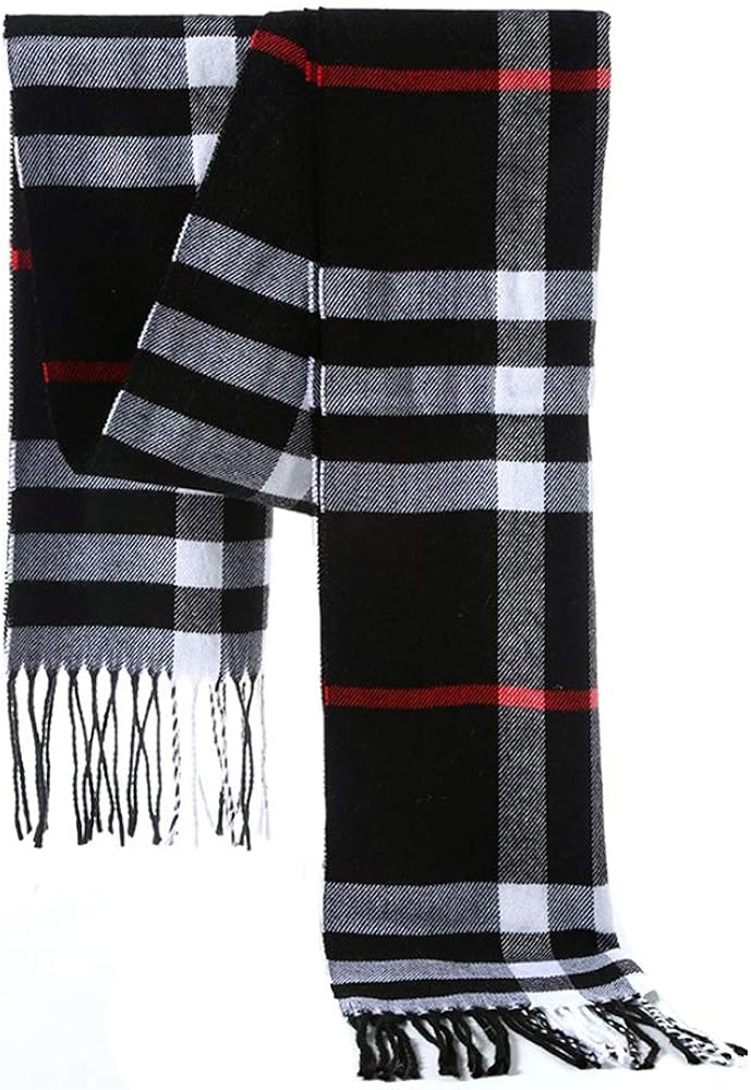 Armear Men's Fashion Scarves, Black, Large