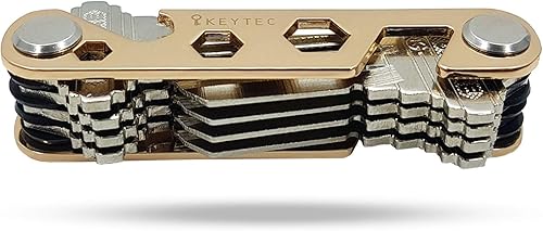 Organizador de llaves Compact by keytec (llaves 12 16), premium llave titular con incorporadas Herramientas, abridor de botellassoporte teléfono,