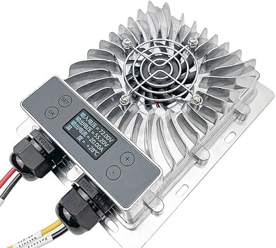ikafxn MPPT Solar Controller with LCD Display, 20-85V Voltage Adjustable, Efficient Optical Voltic Buck Module
