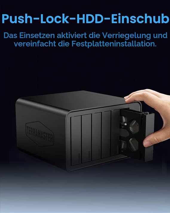 TERRAMASTER F6-424 NAS Storage 4bay - N95 Quad Core CPU 8GB DDR5 RAM 2.5GbE Port X2 Network Attached Storage Peak Performance for Business (Diskless)
