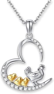 YAFEINI Highland Cow/Capybara Gifts Necklace Sterling Silver Animal Necklace Capybara/Highland Cow Jewelry Creative Gifts for Women