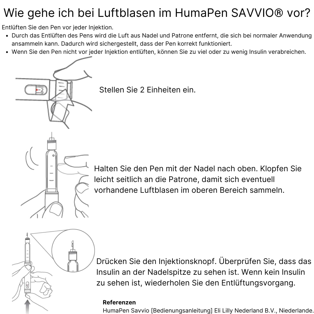 HumaPen SAVVIO Pen Insulin-Injektionsgerät in verschiedenen Farben (blau)