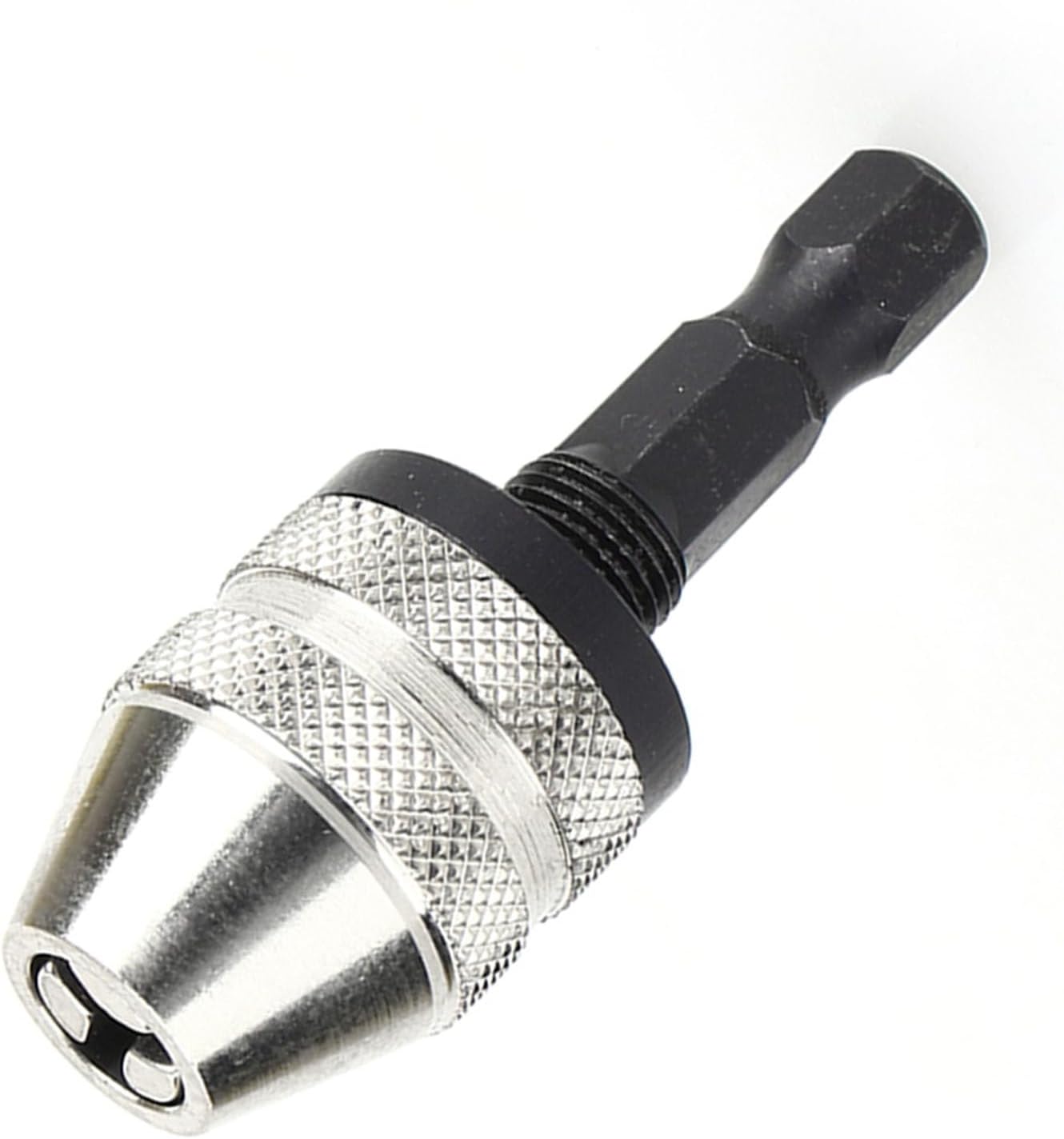 Keyless Drill Chuck Adapter 1/4 Inch Quicks Change Hex Shank Adapter Converter 0.3~3.6mm Impact Drill Bit for Impact Driver Automotive Home Use