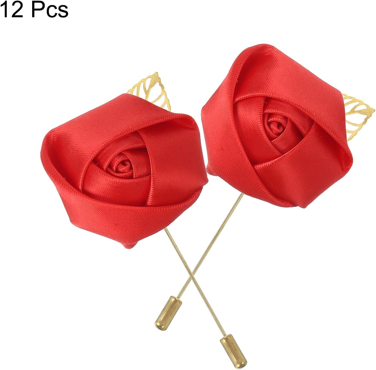 MECCANIXITY Groom Boutonnieres Rose Boutonnieres Pins for Men Wedding Ceremony Anniversary Formal Dinner Party