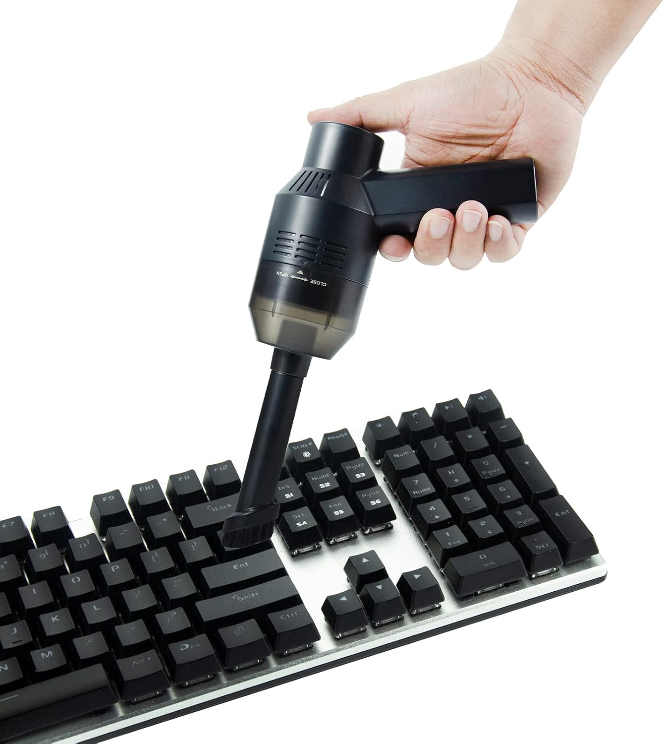 VIENFUT Keyboard Vacuum Cleaner Mini, Portable Keyboard Cleaner, Cordless Rechargeable Handheld Vacuum for PC, Laptop, Car, Pet House, Home, Office, Sewing Machine, Cleaning Dust, Hairs, Crumbs