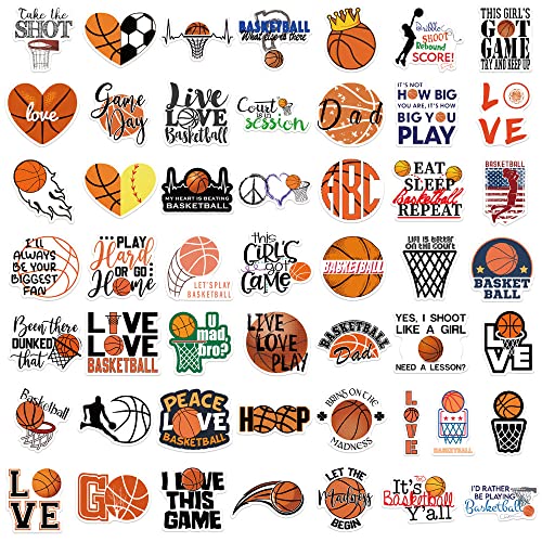 50Pcs Basketball Sticker Funny Sticker Meme To The Mainstream For Basketball Fan Sticker Waterproof Bright Colors Decal For Computer, Car, Windows, Bumper, Motorboat, Laptop, Helmet (Basketball) #TOP5