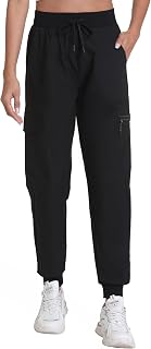 Women's Lightweight Cargo Hiking Pants with UV Protection & Water Resistant