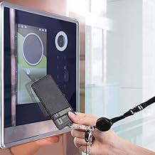 Leather Badge Holder and Adjustable Retractable Lanyards, Quick Release Buckle and Safety Breakaway Lanyards with Swivel Metal Clasp for Offices, Staff, Students, Employees