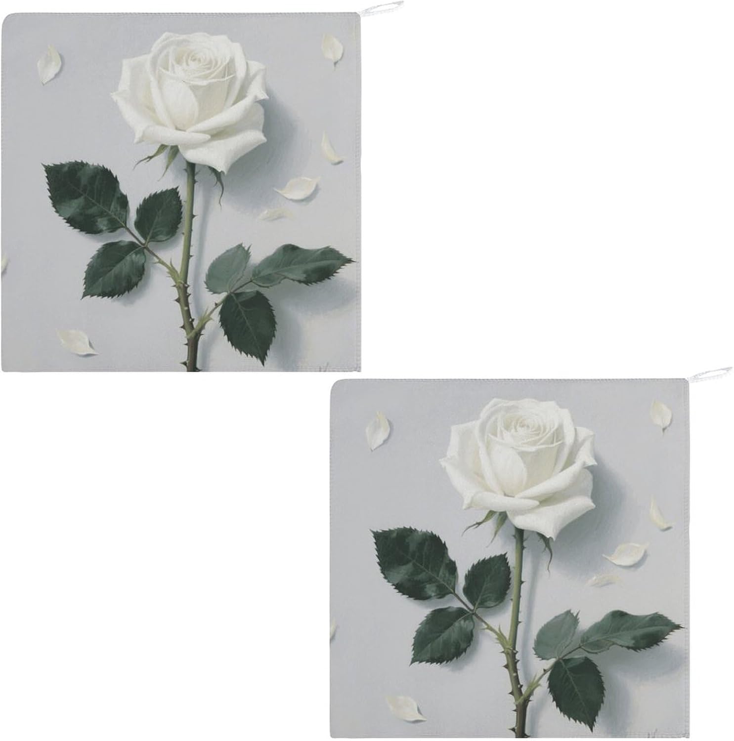 2PCS Absorbent Hand Towel with Hanging Ropet image 3