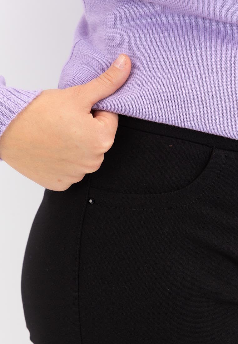 Carla Ferroni Pantalone Donna Invernale in Comodo Jersey Elasticizzato Art. 15937