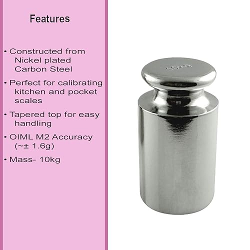 Vista 28 de American Weigh Scales Peso de calibración para báscula digital AWS, acero al carbono, acabado cromado, 3.53 oz (100 WGT)