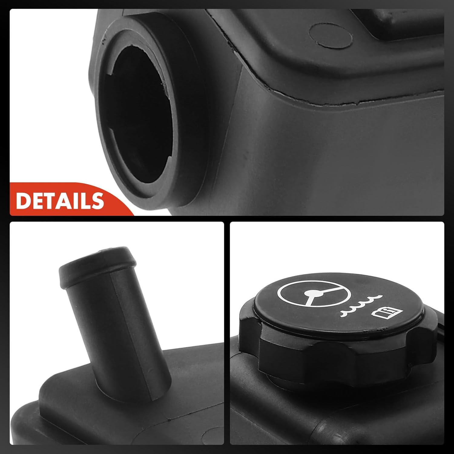 A-Premium Power Steering Reservoir/Tank with Cap Compatible with Chevrolet Camaro 1995-2002, Corvette 1997-2013 & Pontiac Firebird 1995-2002, 3.8L 5.7L 6.0L 6.2L 7.0L